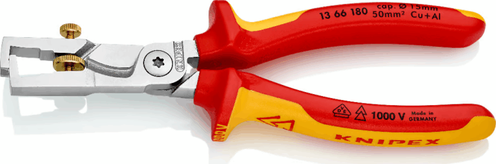 Knipex 13 66 180 VDE Kábelcsupaszító - 180 mm