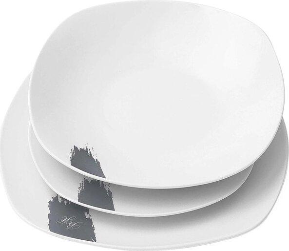 Berlinger Haus BH/10204 18 darabos tányér készlet - Fehér/Szürke