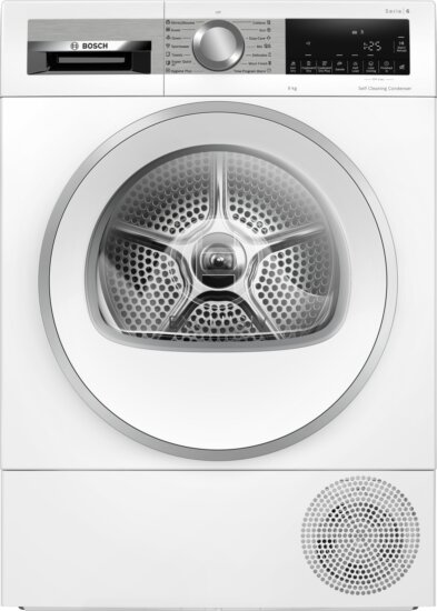 Bosch WQG24591BY Hőszivattyús szárítógép 9 kg 128 kWh/100 ciklus