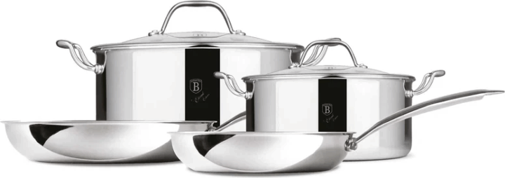Berlinger Haus BH/8517 Rozsdamentes Acél Edénykészlet - Inox (6 részes)