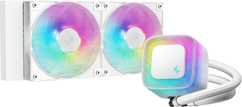 DeepCool LE240 240mm RGB AiO Univerzális CPU Vízhűtés - Fehér