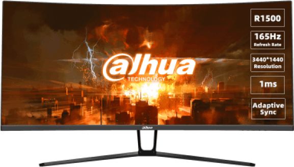 Dahua 34" LM34-E330C 21:9 WQHD VA Ívelt Gaming Monitor - Fekete