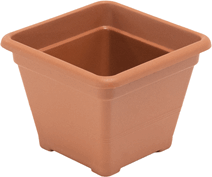 Flair Sydney 61311 15x15cm Szögletes virágcserép - Barna