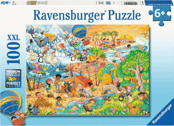 Ravensburger Gyermek kirakó - A négy évszak 100 darabos puzzle Ravensburger Gyermek kirakó - A négy évszak 100 darabos puzzle