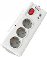 SPS SRG3-UL USB-A / USB-C Hálózati elosztó 3 aljzatos 1.5m - Fehér SPS SRG3-UL USB-A / USB-C Hálózati elosztó 3 aljzatos 1.5m - Fehér