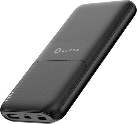 Alcor SC10000AC Powerbank USB-C / USB-A 10000mAh 24W - Fekete