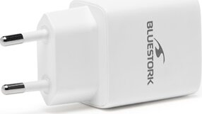 Bluestork PW-30-CA USB-C / USB-A Hálózati Gyorstöltő Adapter 30W - Fehér Bluestork PW-30-CA USB-C / USB-A Hálózati Gyorstöltő Adapter 30W - Fehér