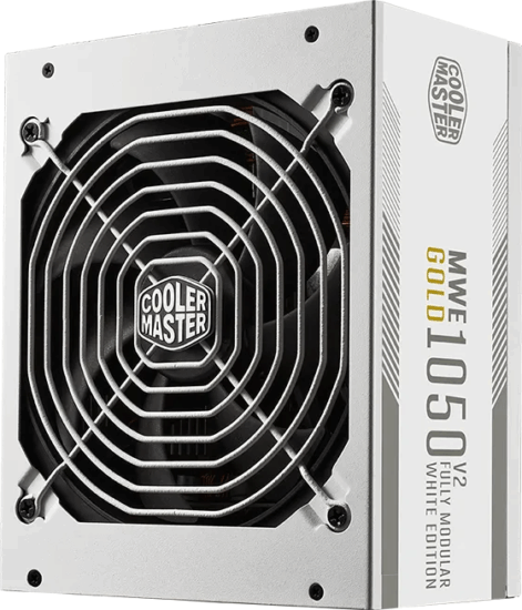 Cooler Master 1050W MWE Gold 1050 V2 ATX 3.1 80+ Gold Moduláris Tápegység - Fehér