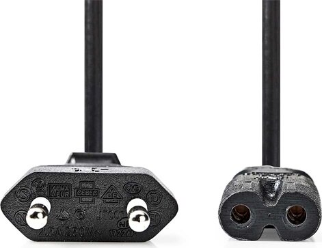 Nedis CEGL11040BK20 220V Hálózati tápkábel 2m - Fekete Nedis CEGL11040BK20 220V Hálózati tápkábel 2m - Fekete