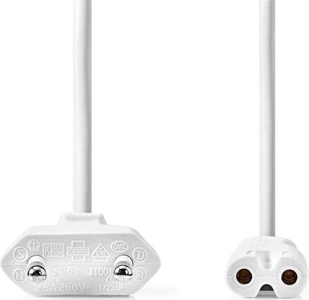 Nedis CEGL11040WT30 220V Hálózati tápkábel 3m - Fehér Nedis CEGL11040WT30 220V Hálózati tápkábel 3m - Fehér