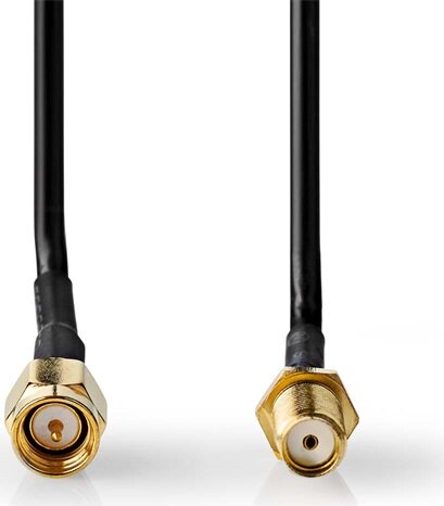 Nedis CSGL02010BK10 SMA apa - SMA anya kábel 1m - Fekete