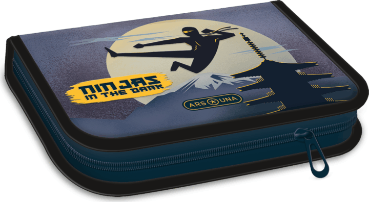 Ars Una Ninjas in the dark töltött tolltartó - Mintás