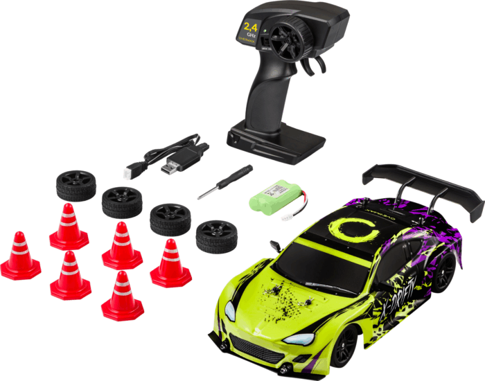 Overmax X Drifty Távirányítós autó - Fekete / Neon sárga