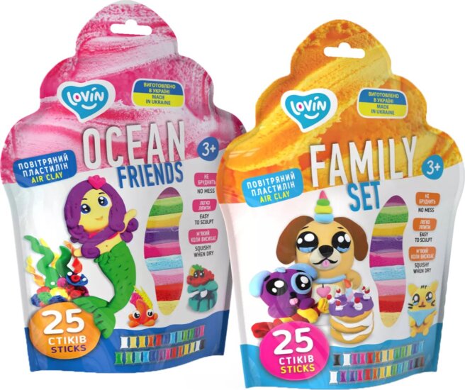 Okto Lovin 25 darabos Kreatív gyurma készlet 25g