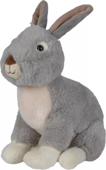 Nicotoy Szürke Ülő nyuszi plüssfigura 23 cm