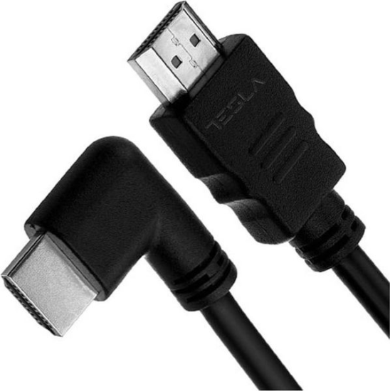 Tesla TC-A-2.0Z2.0 HDMI - HDMI 2.0 Derékszögű kábel 2m - Fekete Tesla TC-A-2.0Z2.0 HDMI - HDMI 2.0 Derékszögű kábel 2m - Fekete