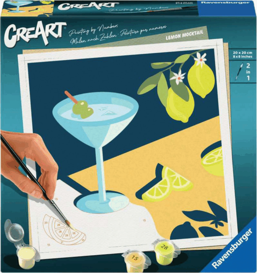 Ravensburger CreArt Citromos mocktail Számfestő készlet