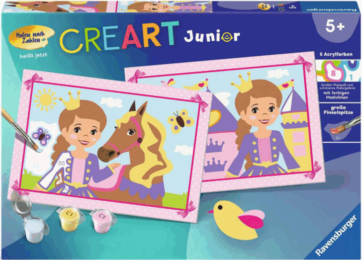 Ravensburger CreArt Junior Vidám lovas számfestő készlet Ravensburger CreArt Junior Vidám lovas számfestő készlet