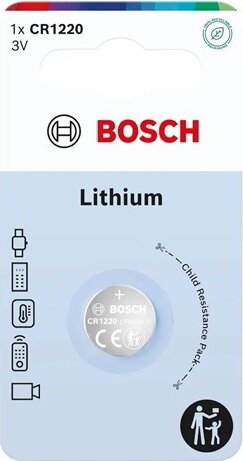 Bosch CR1220B1/00 Lítium gombelem 3.0V (1db /csomag)
