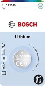 Bosch CR2025B1/00 Lítium gombelem 3.0V (1db /csomag)
