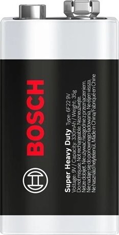 Bosch 6F22SHD1B/00 Super Heavy Duty Alkaline Laposelem 9V (1db / csomag)