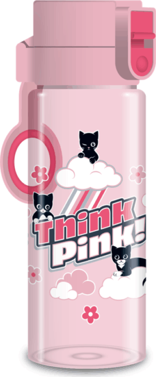 Ars Una Think-Pink Műanyag Gyerek Kulacs 475 ml - Rózsaszín mintás