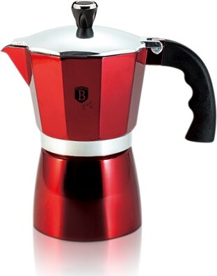 Berlinger Haus BH/8563N 6 Személyes Kotyogós Kávéfőző - Burgundy Piros