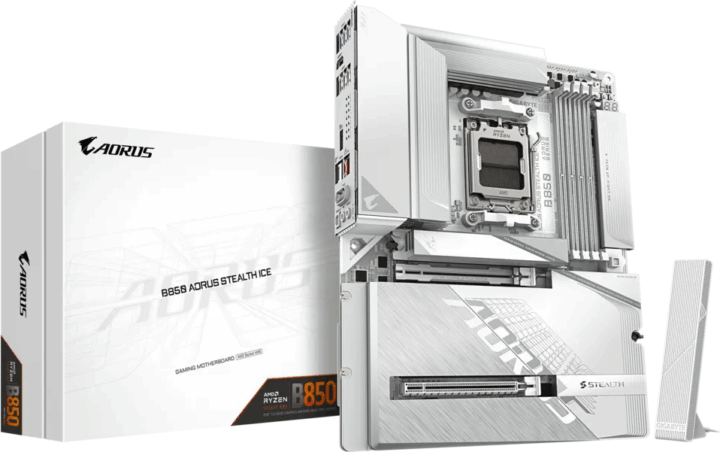 Gigabyte B850 Aorus Stealth Ice DDR5 AMD AM5 ATX Alaplap Gigabyte B850 Aorus Stealth Ice DDR5 AMD AM5 ATX Alaplap