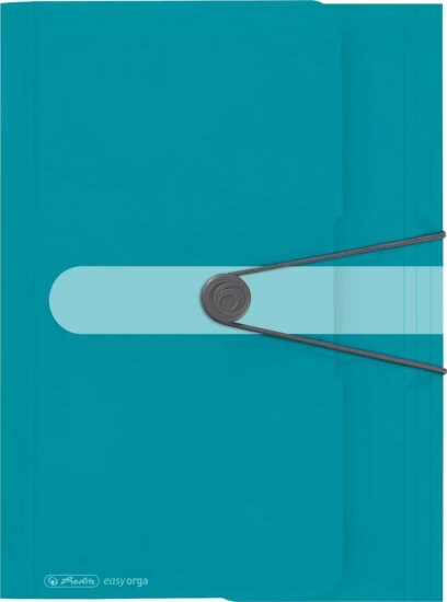 Herlitz A4 Könnyen zárható Műanyag gumis mappa - Türkiz Herlitz A4 Könnyen zárható Műanyag gumis mappa - Türkiz