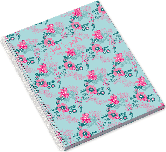 Ambar Just for Girls 80 lapos A5 vonalas spirálfüzet - Többfajta