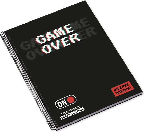 Ambar Inverse Teen 80 lapos A5 vonalas spirálfüzet - Többfajta