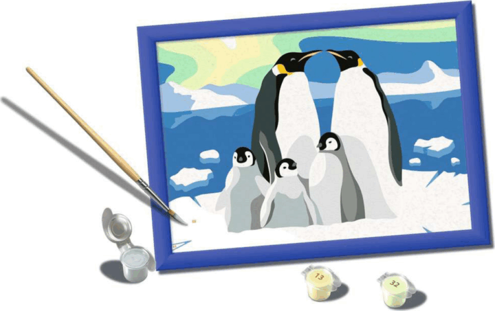 Ravensburger CreArt Kifestő készlet - Pingvin család