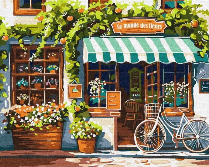 Ideyka Festés számok szerint Virágvilág - 40 x 50 cm