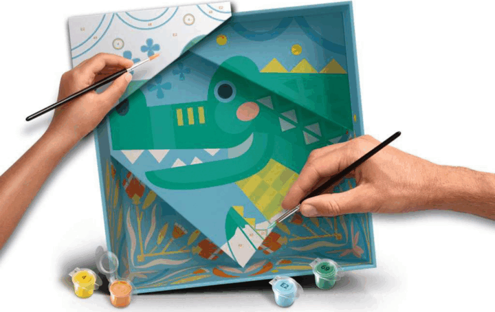 Ravensburger CreArt Do it together Kifestő készlet - Krokodil