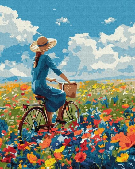 Ideyka Festés számok szerint Út a virágok közt 40 x 50 cm