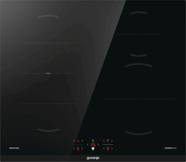 Gorenje GI8421BSC Beépíthető 4 zónás Indukciós Főzőlap 7200 Watt - Fekete