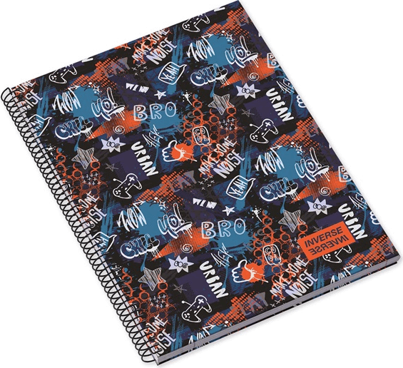 Ambar Inverse Teen 80 lapos A4 vonalas spirálfüzet - Többfajta