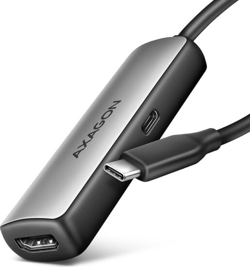 Axagon RVC-HI8KPD USB-C apa - HDMI anya 8K 60Hz Átalakító Adapter - Fekete Axagon RVC-HI8KPD USB-C apa - HDMI anya 8K 60Hz Átalakító Adapter - Fekete