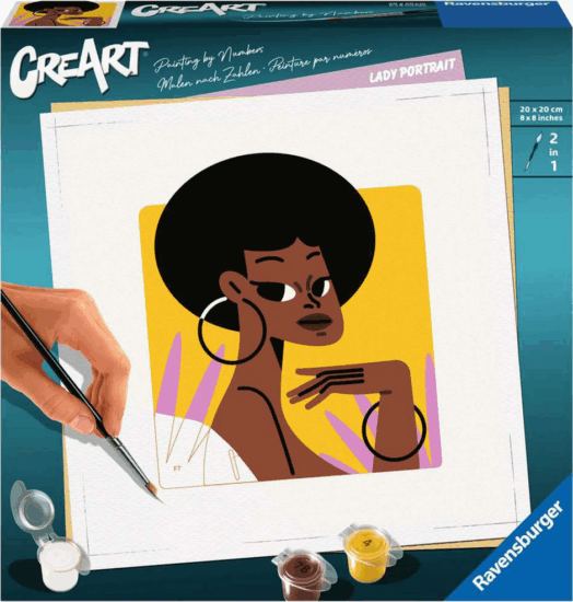 Ravensburger CreArt Kifestő készlet - Női portré Ravensburger CreArt Kifestő készlet - Női portré