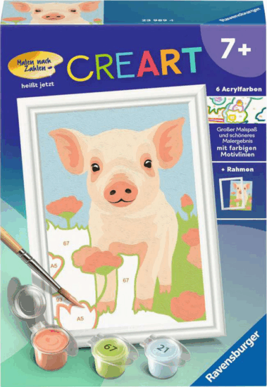 Ravensburger CreArt Kifestő készlet - Aranyos házimalac