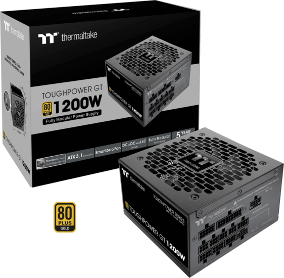 Thermaltake 1200W Toughpower GT 80+ Gold Moduláris Tápegység