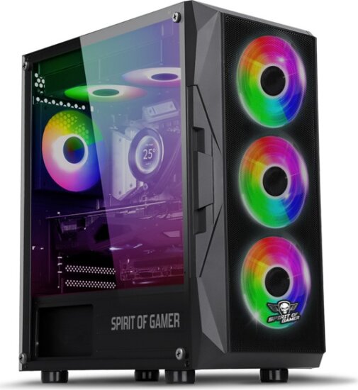 Spirit of Gamer Rogue VII RGB Full Tower Számítógépház - Fekete