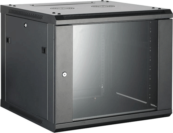 Hikvision 19" Fali rack szekrény 6U 600x600mm - Fekete