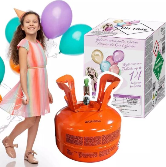 Hélium palack 14 db léggömbhöz