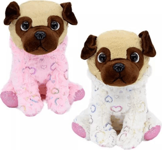 Mopsz ruhában plüssfigura 25 cm - Többféle