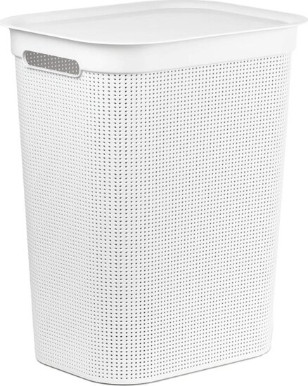 Rotho Brisen Rattan hatású szennyestartó 50l - Fehér Rotho Brisen Rattan hatású szennyestartó 50l - Fehér