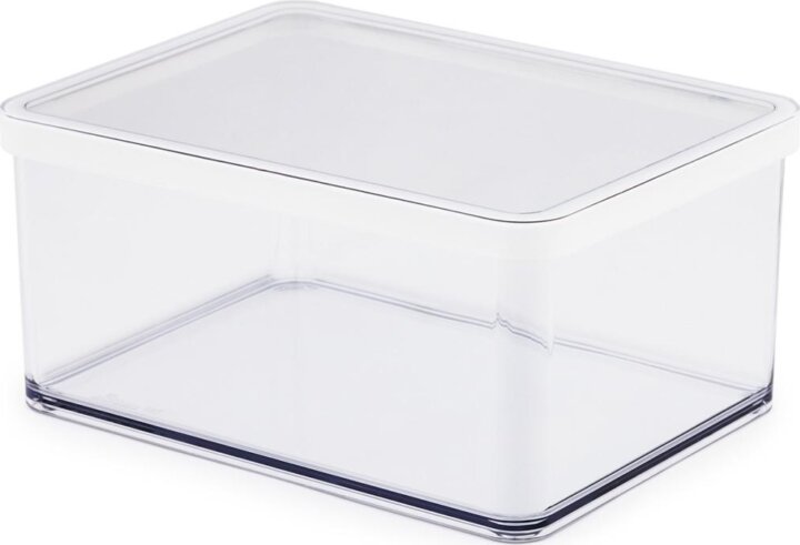Rotho Loft Ételtároló és rendszerező doboz 2.25L - Átlátszó/Fehér
