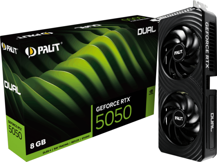 Palit GeForce RTX 5050 8GB GDDR6 Dual Videókártya
