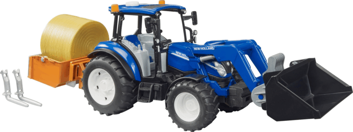 Bruder New Holland T5.120 Traktor játékautó kiegészítőkkel 1:16 - Kék