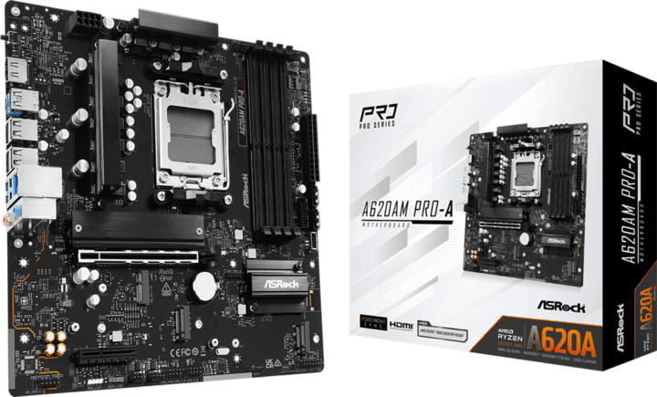 AsRock A620AM Pro-A DDR5 AMD AM5 MicroATX Alaplap
